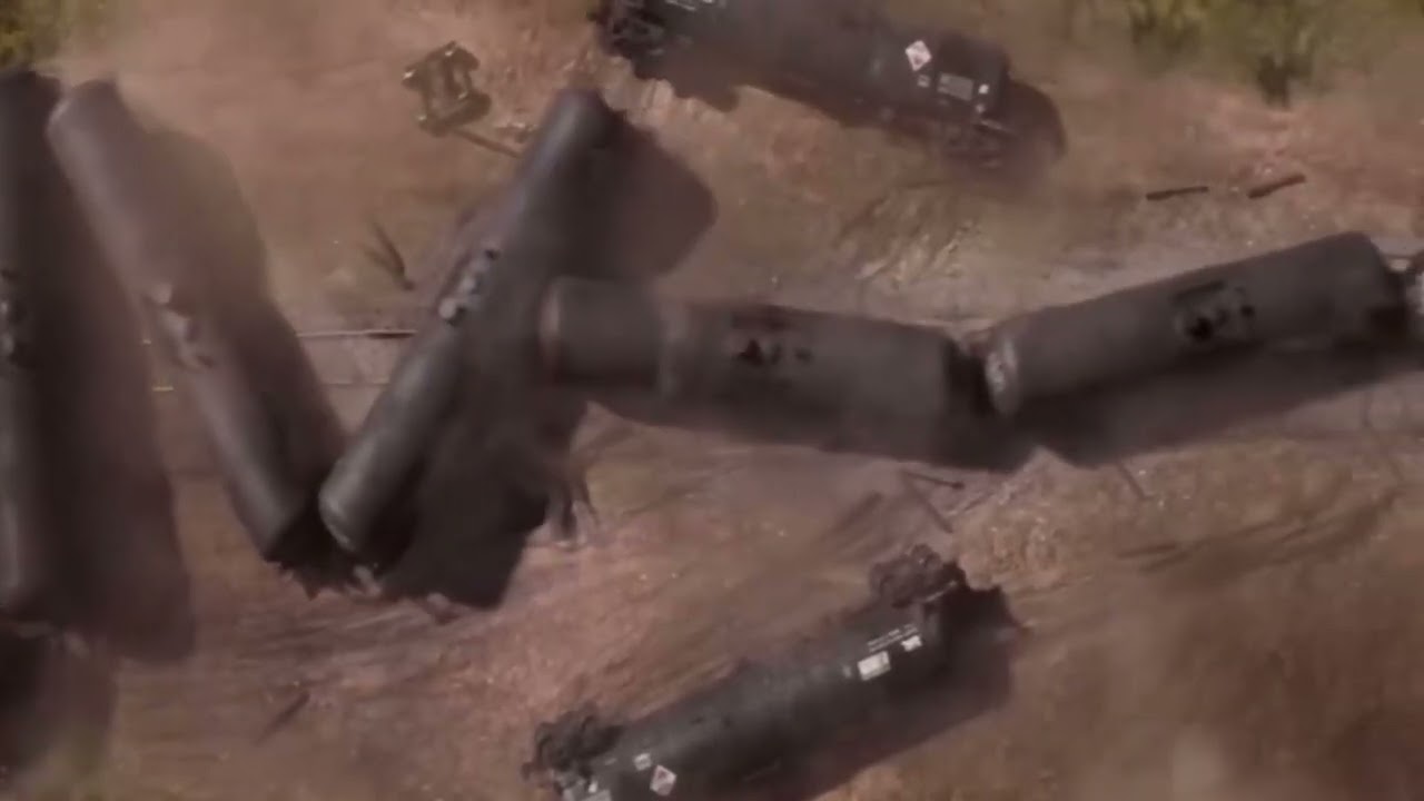 White noise train crash sound design