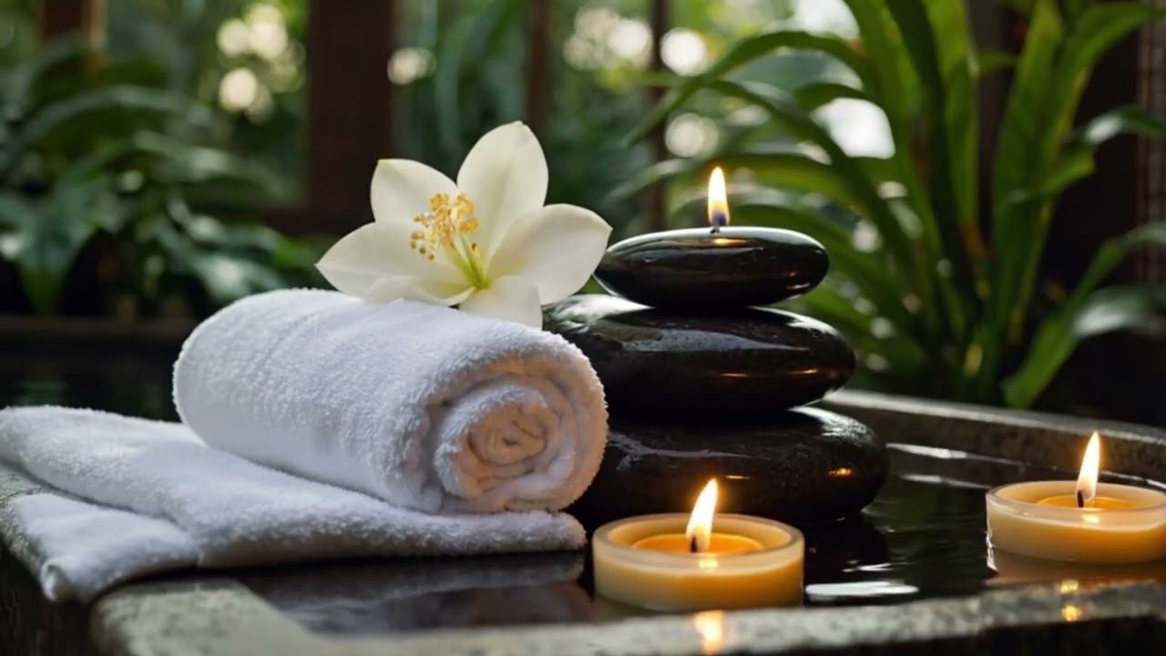 Relaxing Spa Music 🌷 Stress Relief Music, Insomnia Cure, Heal Stressed Mind,Relax Water Magic