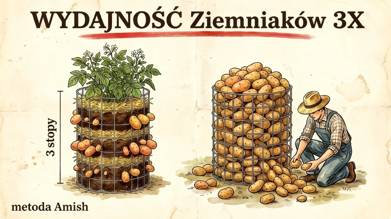 2 stopy kwadratowe karmią rodzinę! Sekret amiszów dotyczący ziemniaków ujawniony