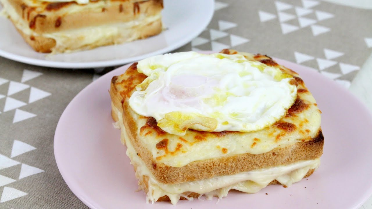 🥪🥚Sandwich CROQUE MADAME🥚🥪 | Receta fácil de sandwich mixto con bechamel y huevo