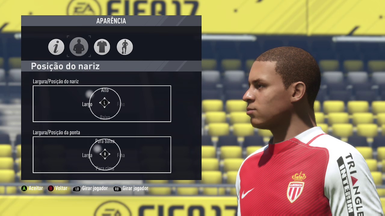 TUTORIAL FIFA 17 - Face K. Mbappé (PSG/AS Monaco/França)