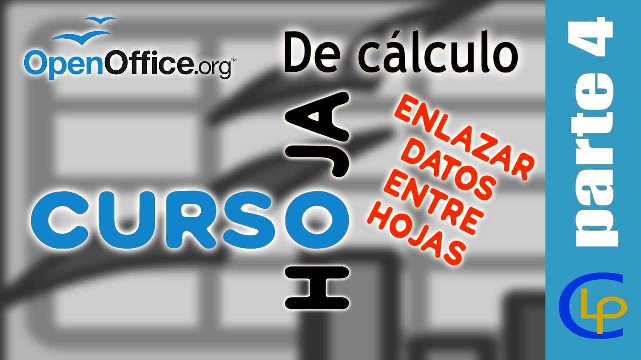 Cursos Open Office hojas de cálculo, (enlazar datos entre hojas #4)