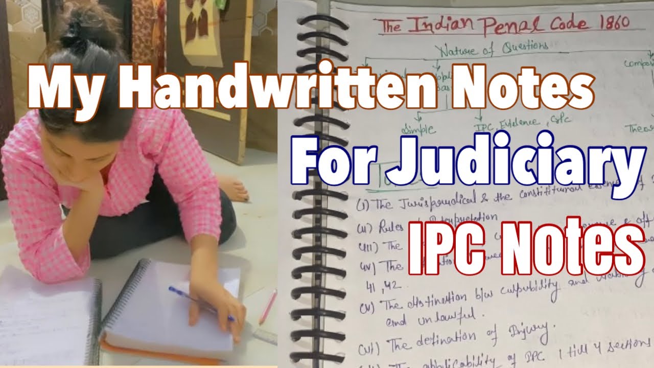 My Handwritten Notes For Judiciary | IPC Notes | Rahul&rsquo;s IAS #notes #judiciary #rjs #rahulias