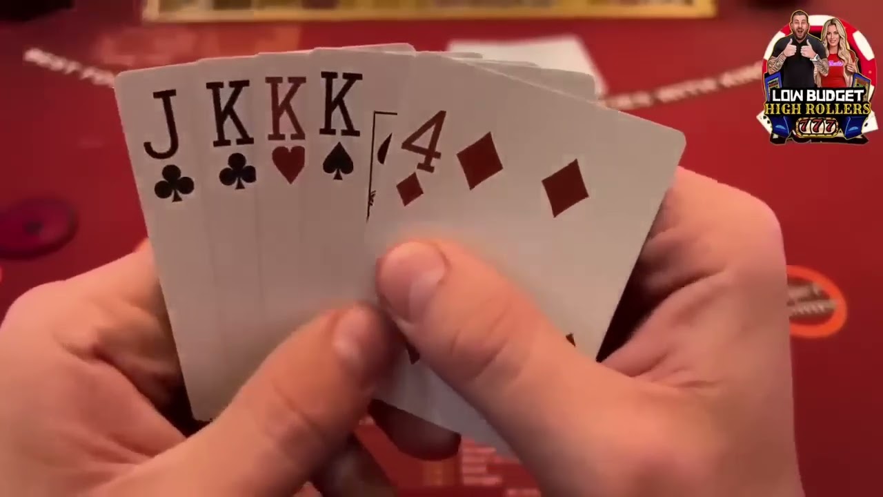 TRIP KINGS ON 4 CARD POKER!