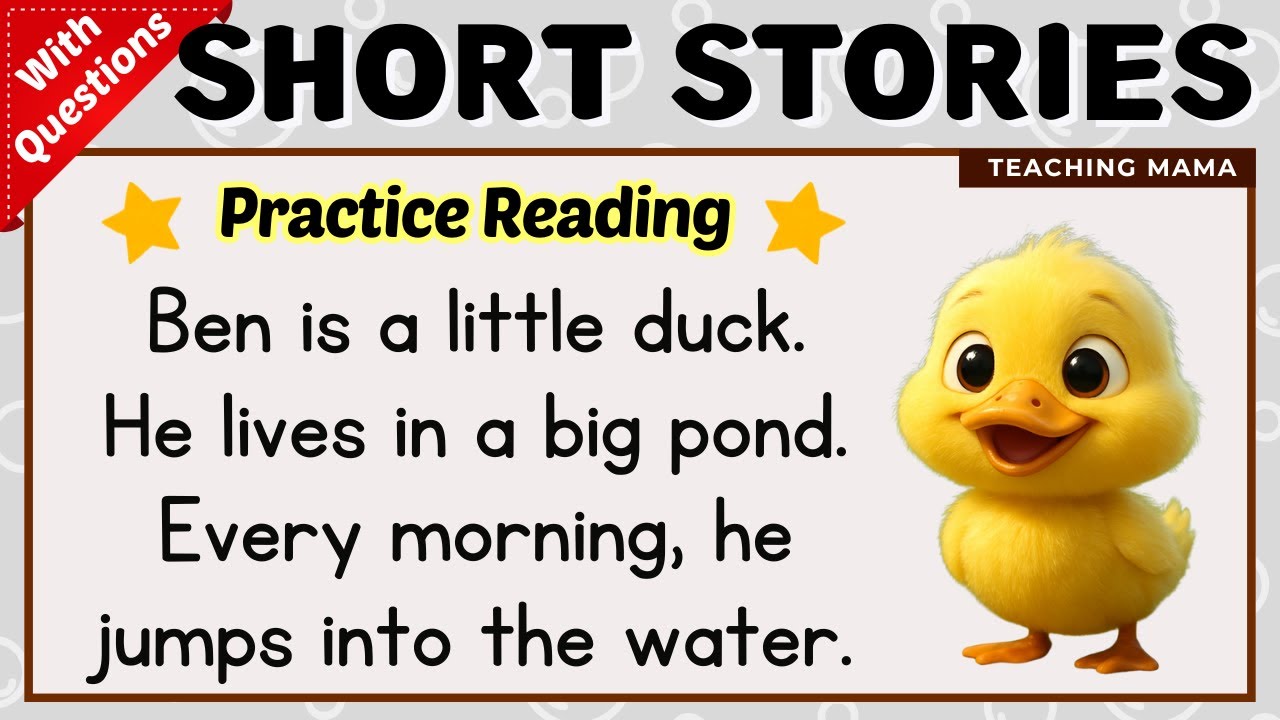 SHORT STORIES WITH QUESTIONS | READING COMPREHENSION | PRACTICE READING ENGLISH | TEACHING MAMA