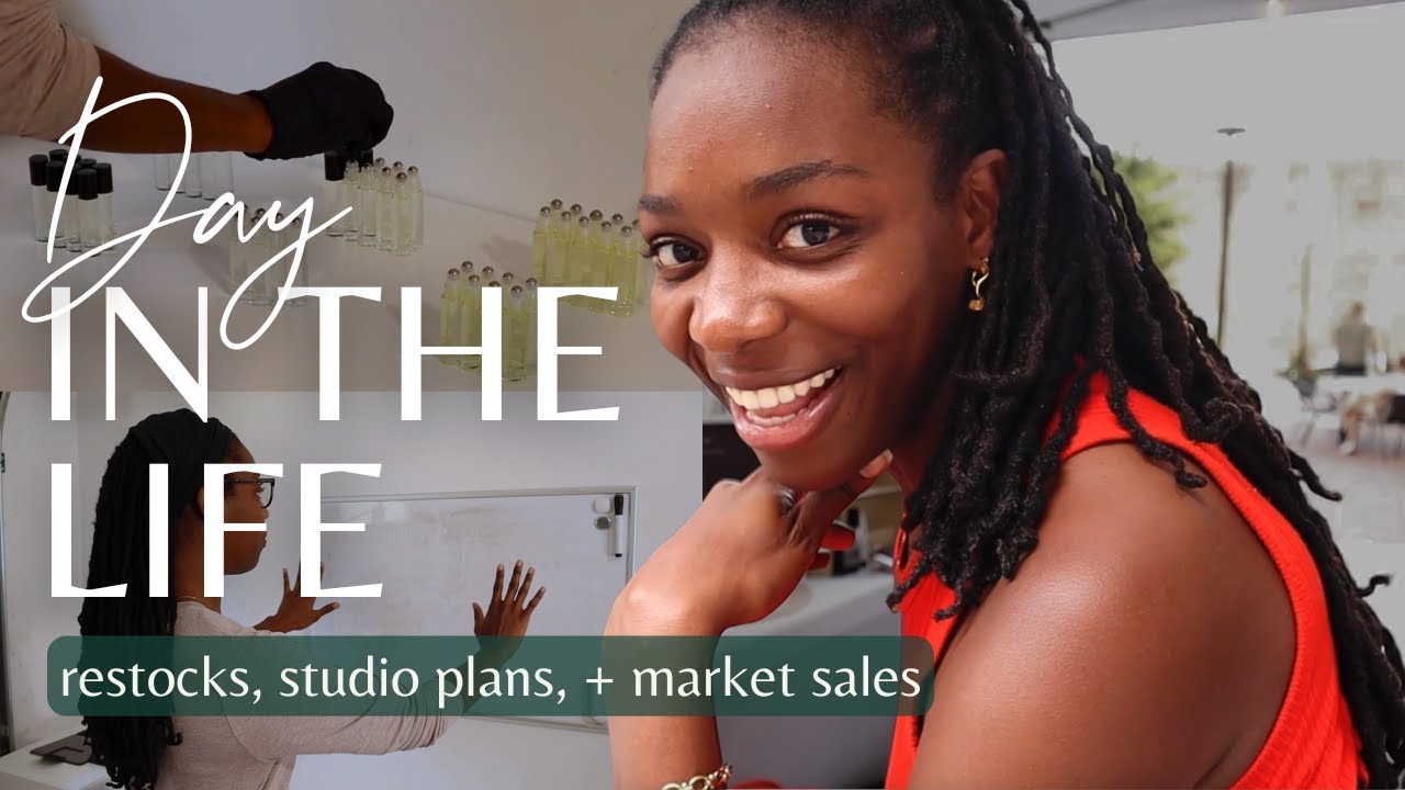 Product restocks, studio makeover planning, and a GREAT market day | Studio Vlog 021
