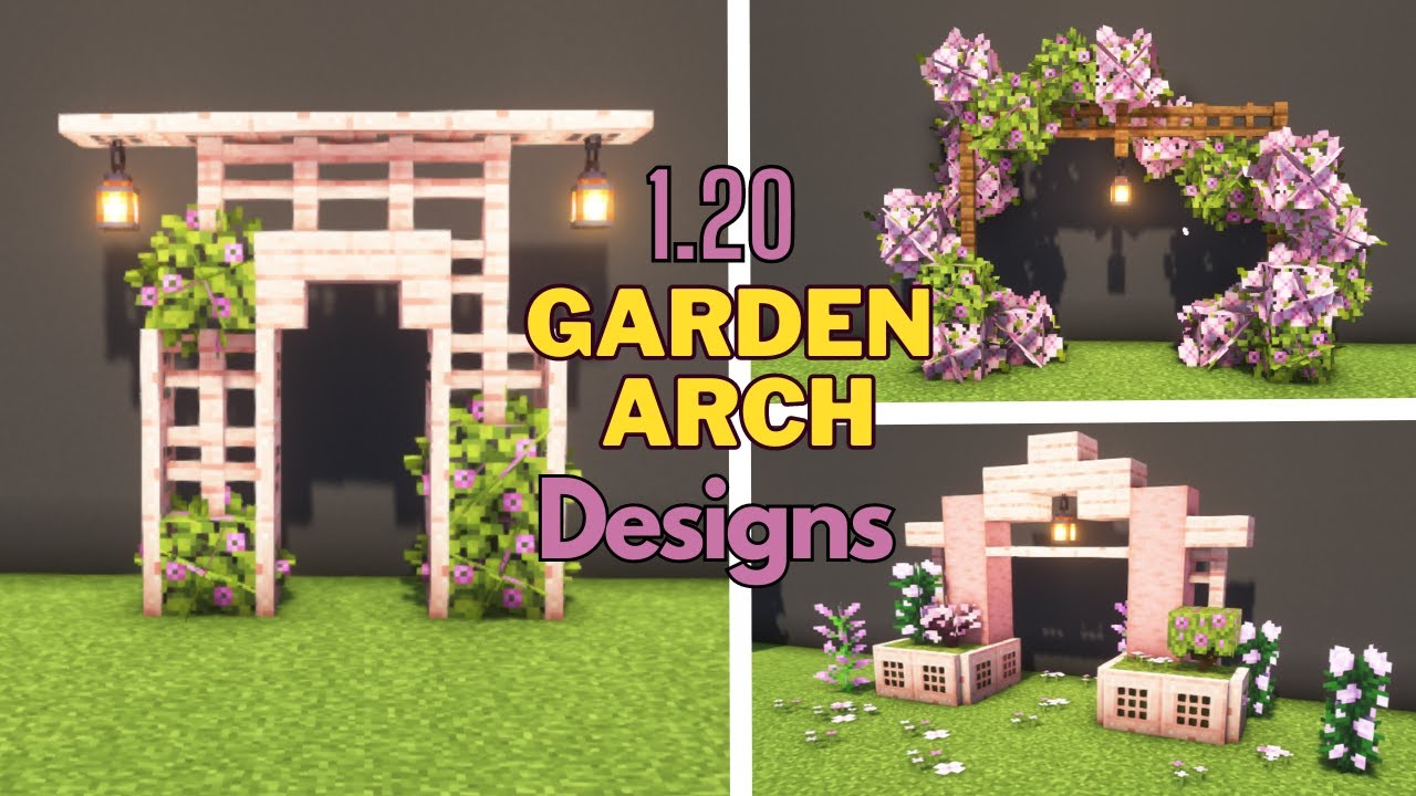8 NEW Garden Arch Designs for Minecraft 1.20!