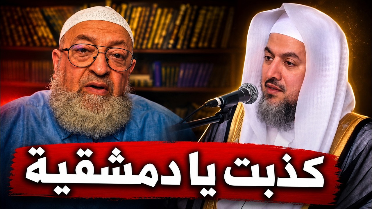 الحدادي دمشقية يكذب على الشيخ عبدالله صالح العبيد ويتهجم عليه