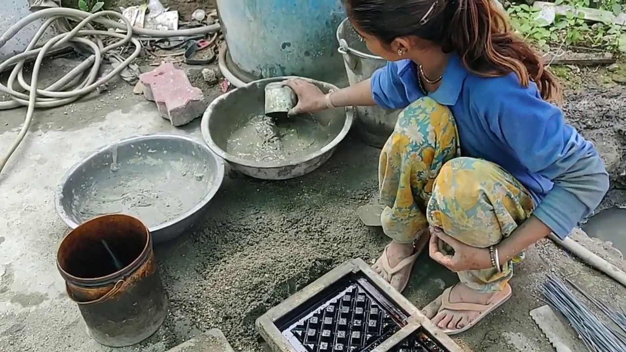 make cement jali by traditional techniques / cement craft / DIY