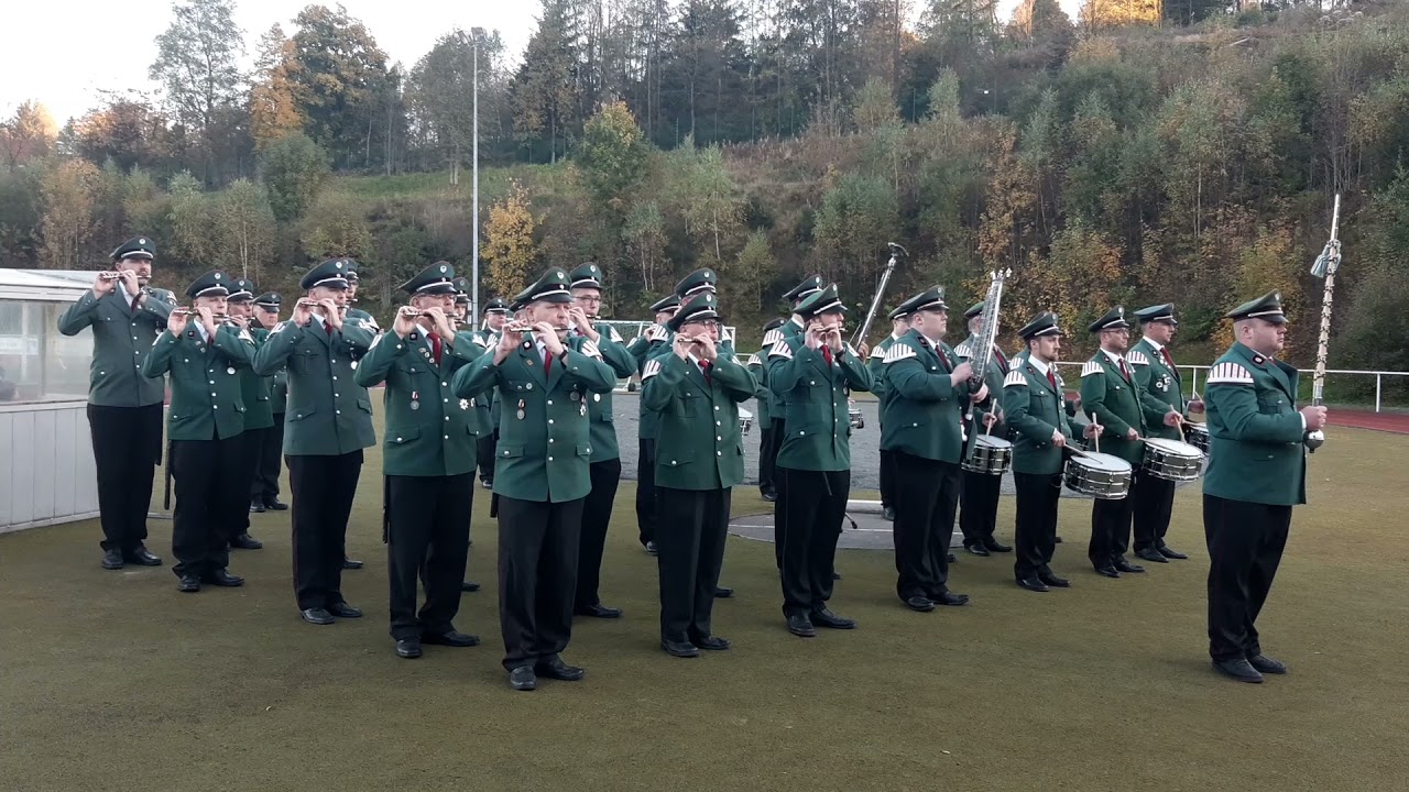 Tambourcorps TuS Erndtebrück beim Spendenkonzert zur Sportplatzerneuerung 09.10.2021