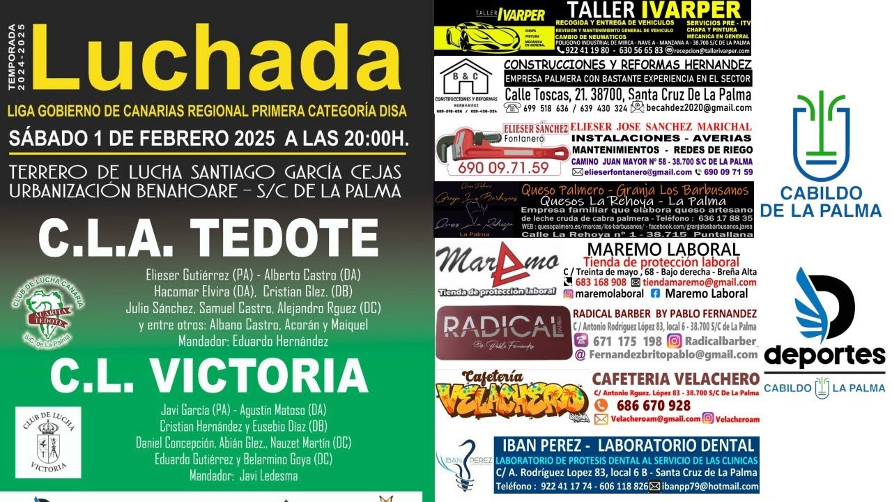 DIRECTO | 01-02-25 CL. A. TEDOTE - CL. VICTORIA - VI JORNADA DE LA LIGA DISA GOBIERNO DE CANARIAS
