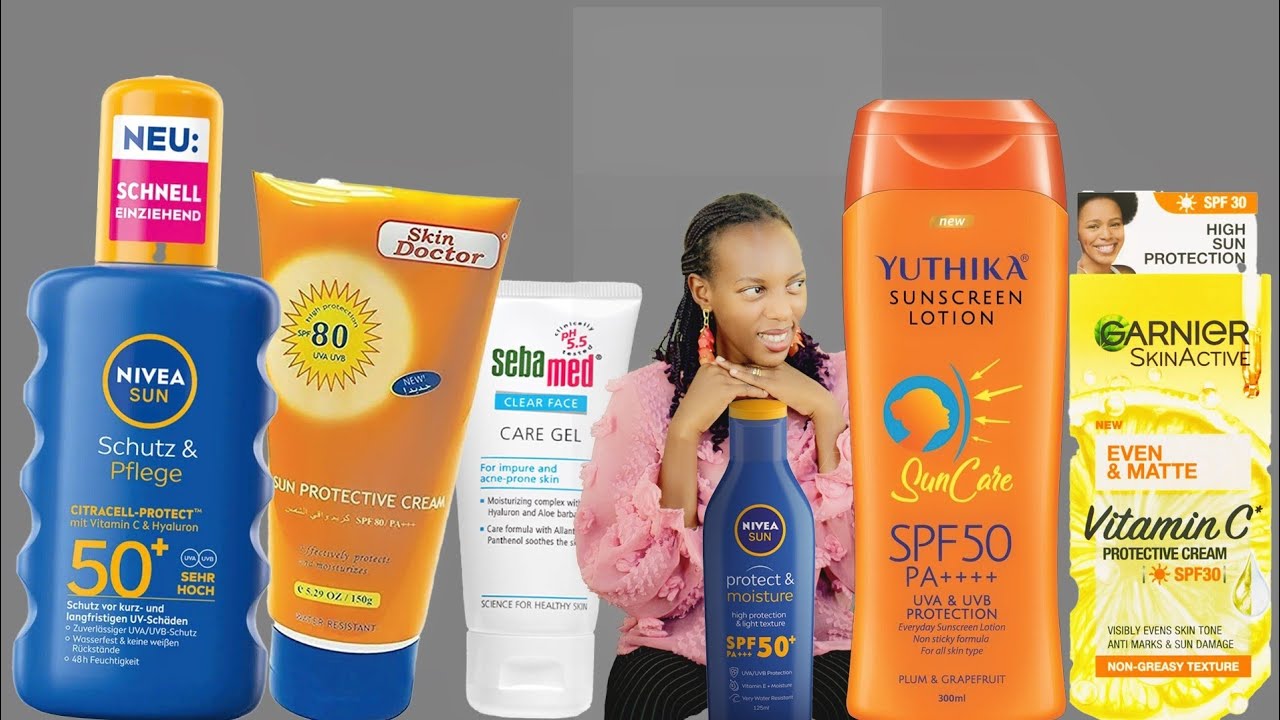 Sunscreen Nziza cyane kugiciro gito💵– TOP 5 Rwanda (Oily & Dry Skin)