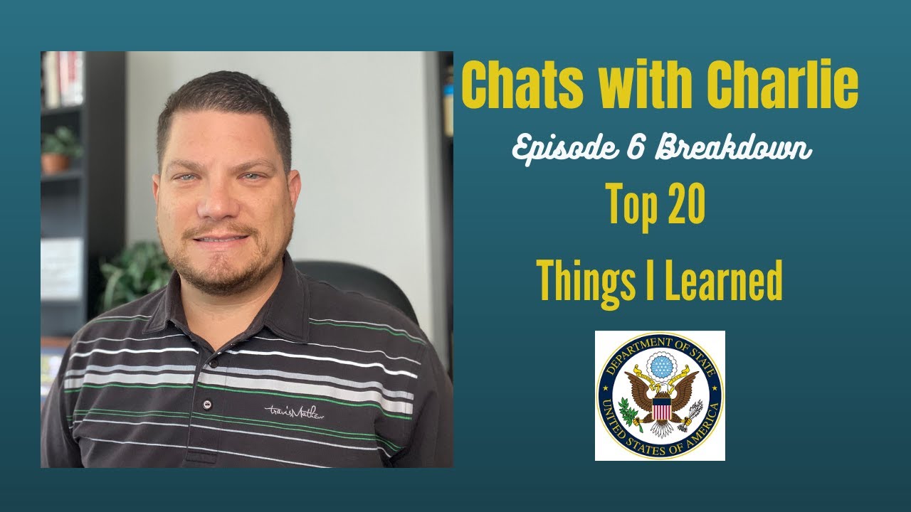 Chats with Charlie Episode 6 September Visa Bulletin YouTube Live Breakdown TOP 20 Things I Learned