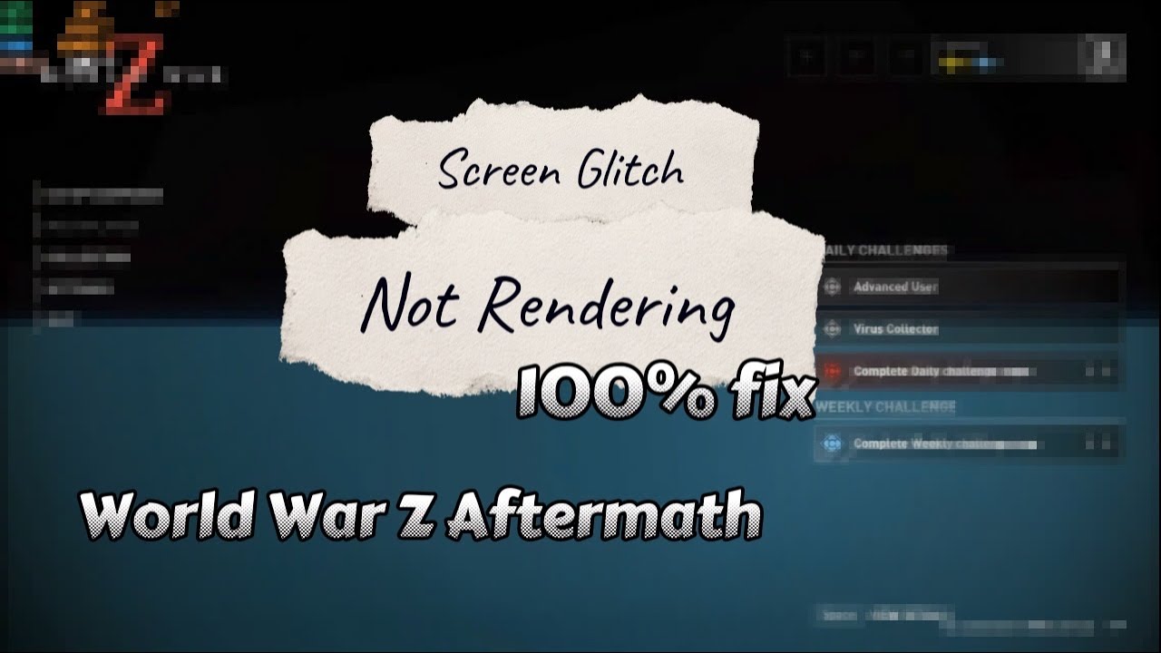 How to fix World War Z Aftermath Screen Glitching | Not rendering | Flickering | Fixed by VULKAN API