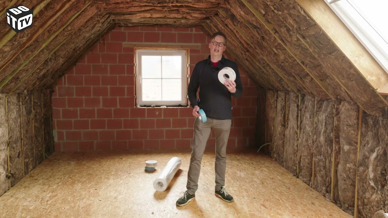 Extra kamer op de zolder (deel 1) | Isolatie & dampscherm aanbrengen
