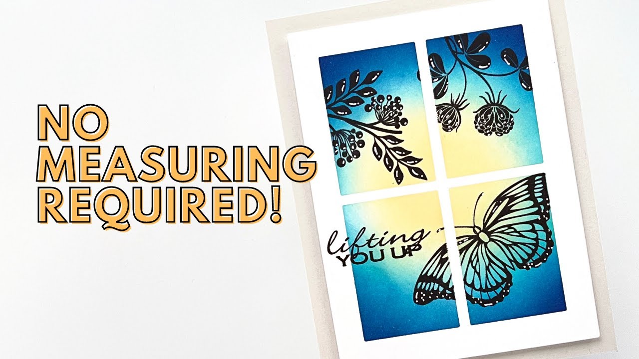 Masking A Window Scene - No Measuring Required ! With Gina K Designs