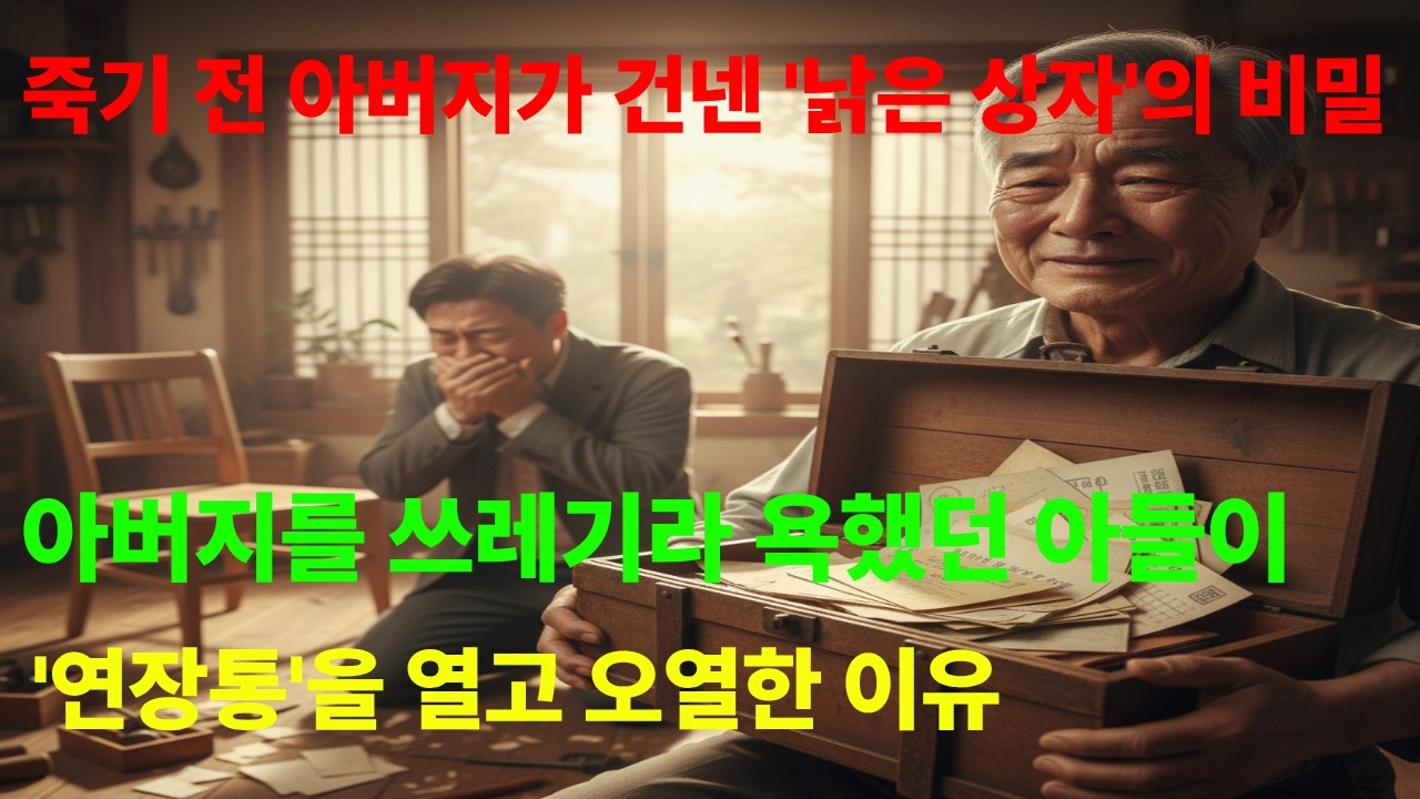 생활비 줬으니 전화 마세요 냉정한 아들이 아버지의 '낡은 연장통'을 열자마자 통곡한 이유 #감동실화 #부성애 #아버지의고백 #4060공감 #눈물주의 #휴먼드라마#라디오북