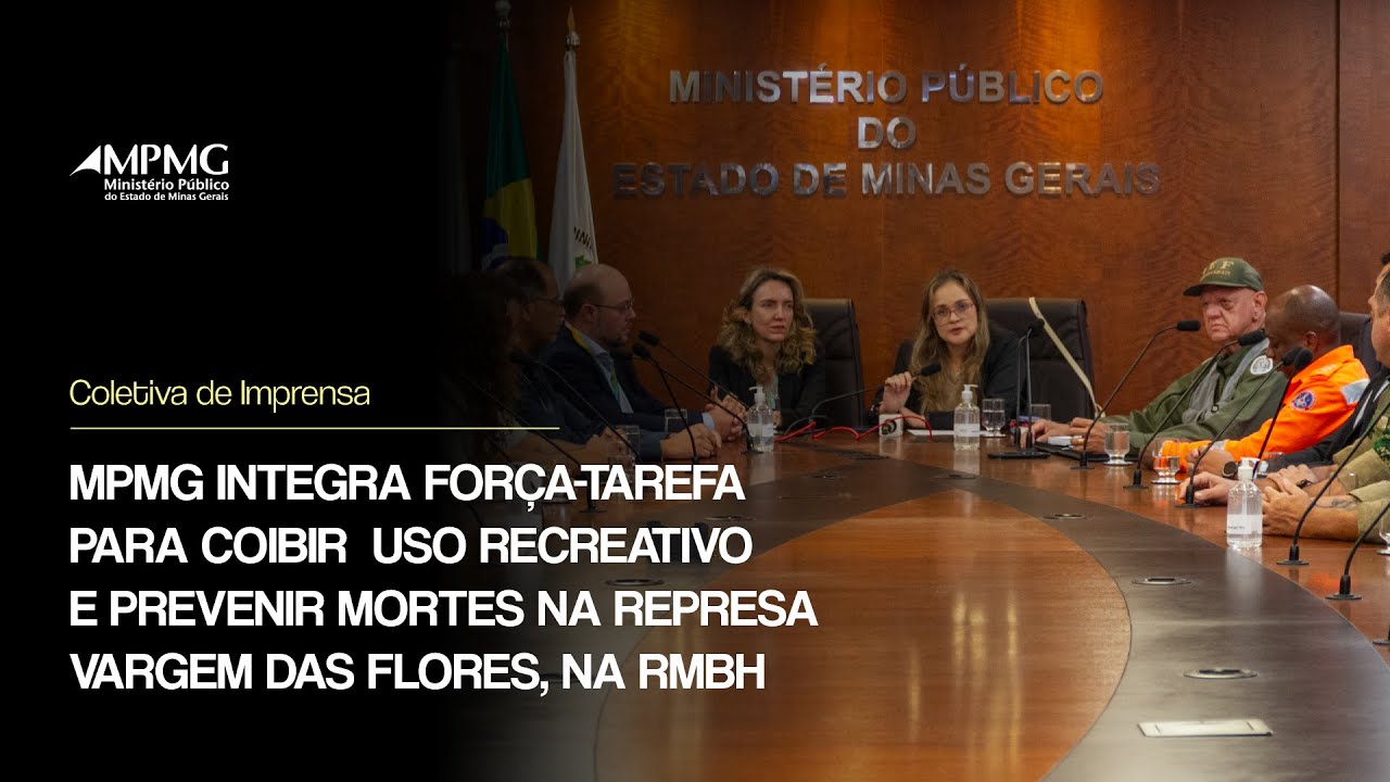 Coletiva de Imprensa: força-tarefa por segurança na represa Várzea das Flores | TV MP