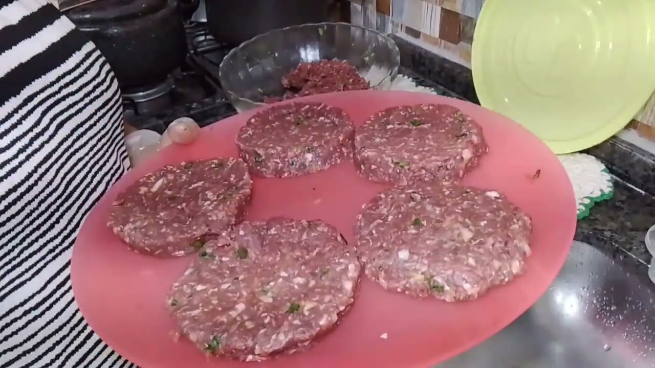 Hambúrguer caseiro 