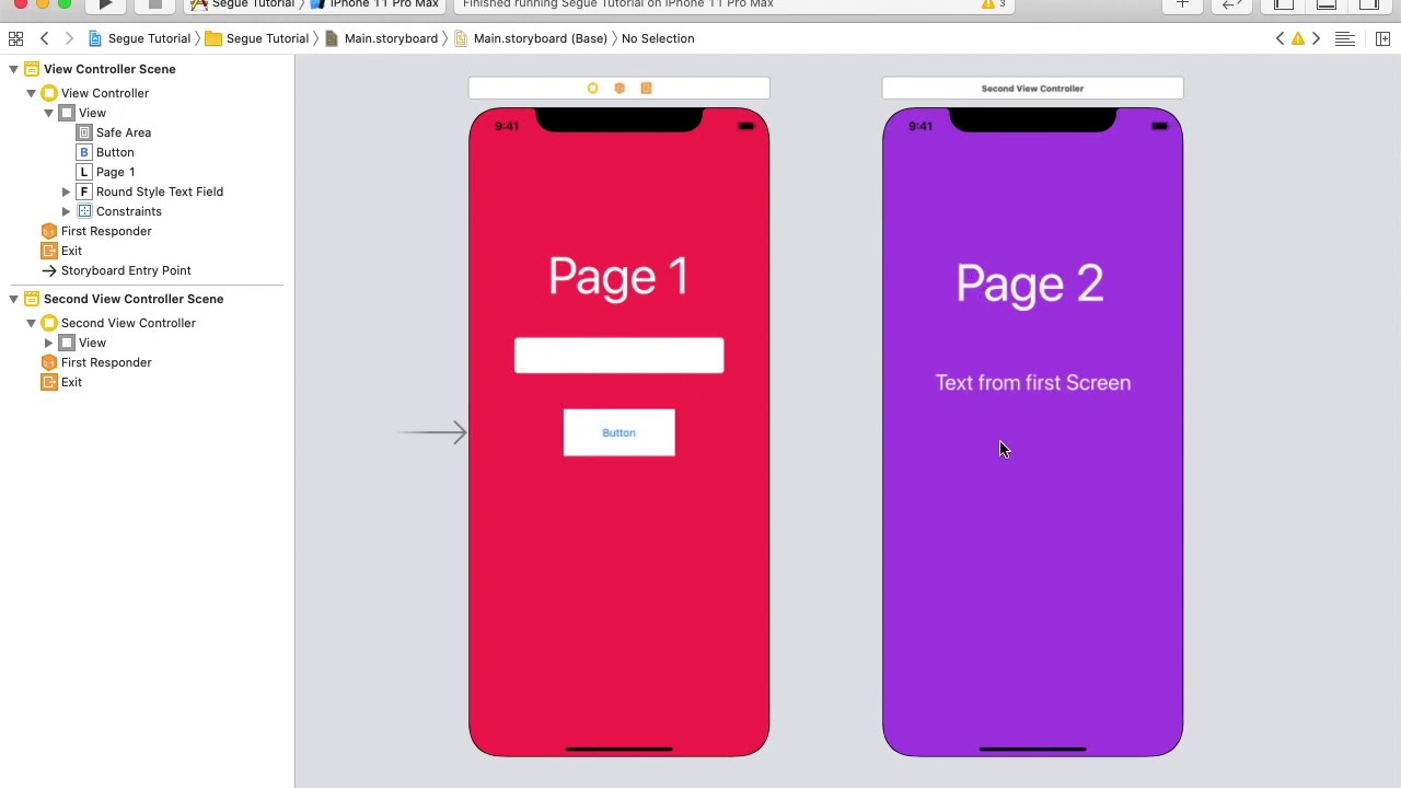 How to pass data between view controllers in Swift (iOS)