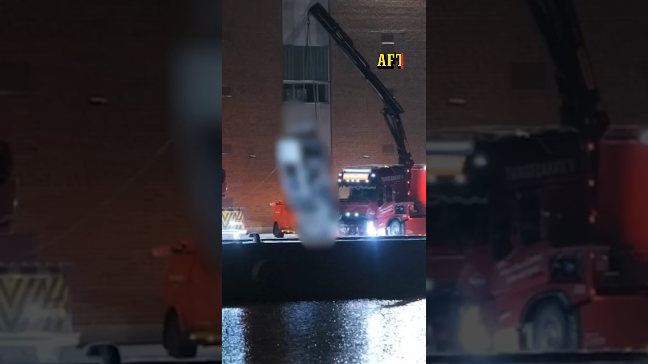 Bil k&ouml;rde ner i vatten &ndash; tv&aring; d&ouml;da
