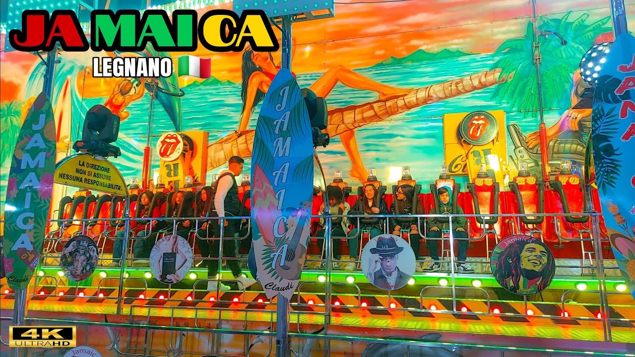 JAMAICA Rides - Giostre 2024 🇮🇹 Legnano Lunapark 4K