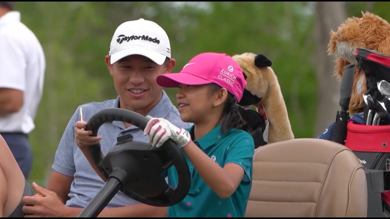 Morikawa, Rose and Horschel surprise First Tee students at Zurich Classic