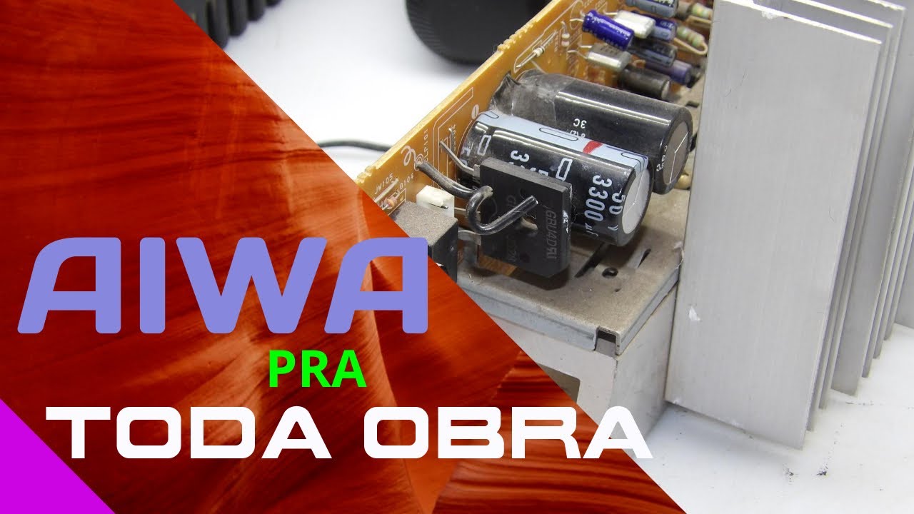 Como Reaproveitar um Amplificador de som AIWA! #JLCPCB