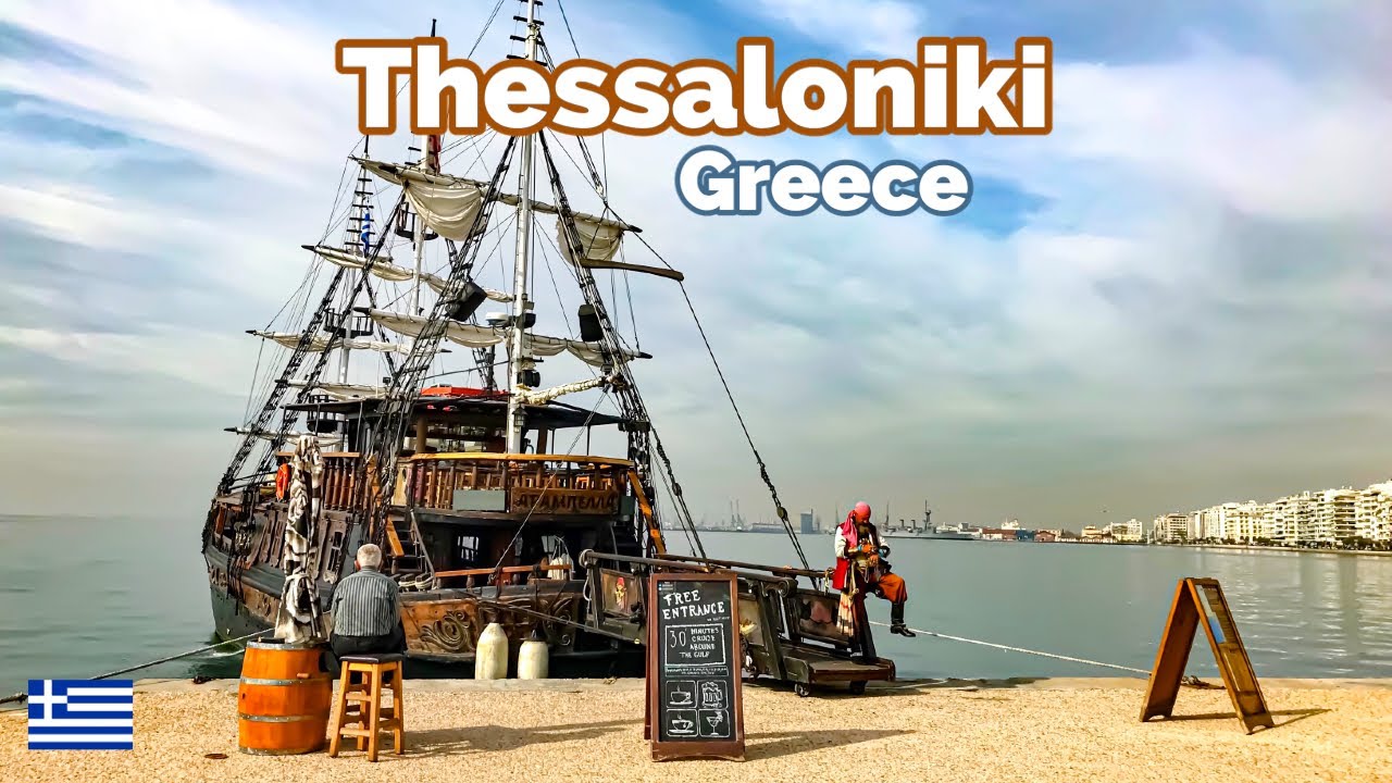 Thessaloniki, Greece | March 2023 | 4K HDR 60fps Walking Tour