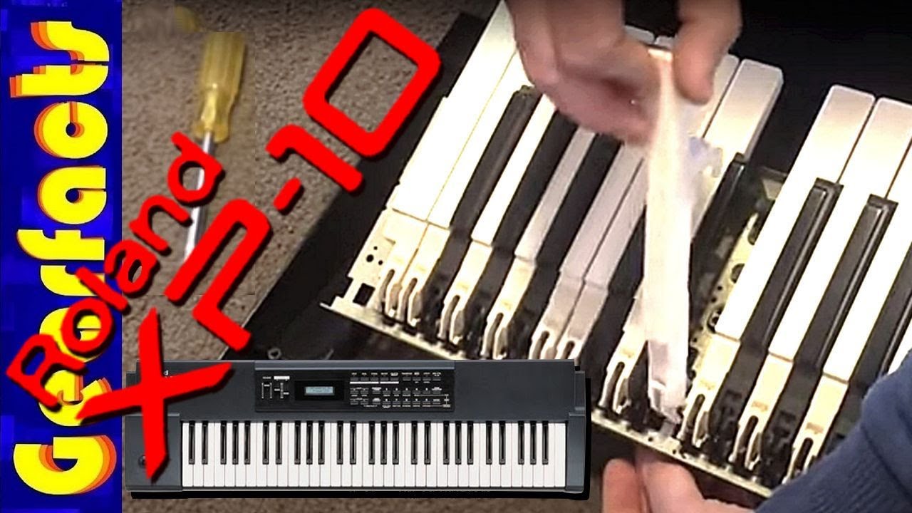 Roland XP-10: Fixing a broken key, then trying out the great sounds!