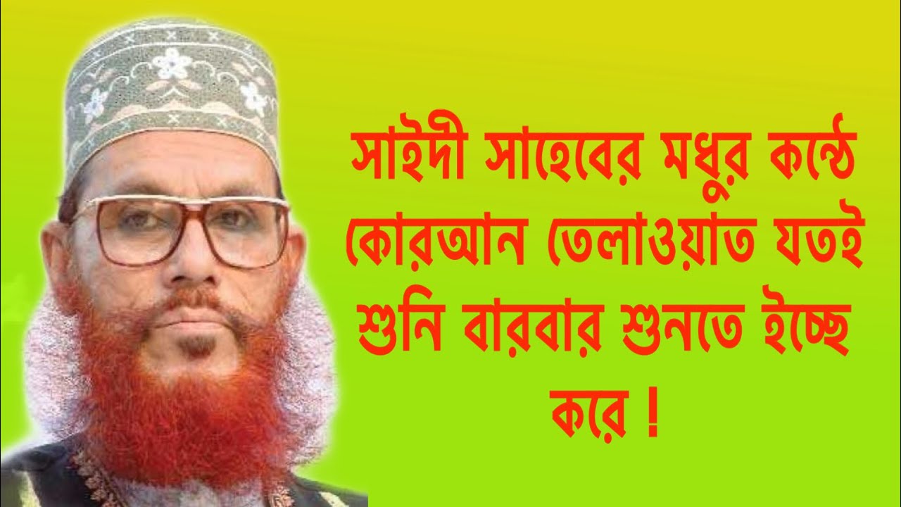 Quran tilawat by delwar hussain saidi 2020 I beautiful quran tilawat I saidi new waz I modur tilawt