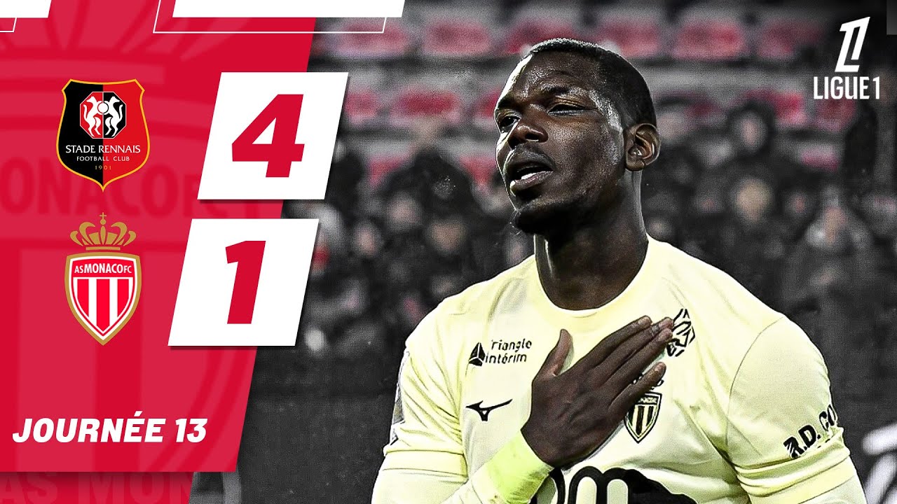Résumé Stade Rennais - AS Monaco - 13ème journée