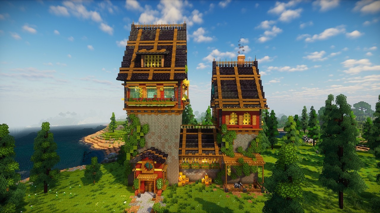 [MINECRAFT] 🍂🌻ULTIMATE FANTASY HOUSE || TUTORIAL