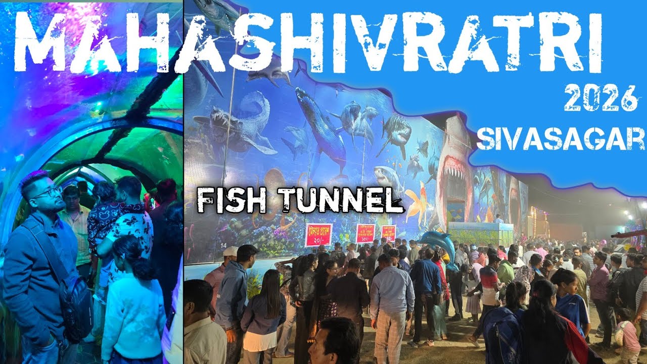 Mahashivratri 2026 in Sivasagar // Fish Tunnel // Shivratri 