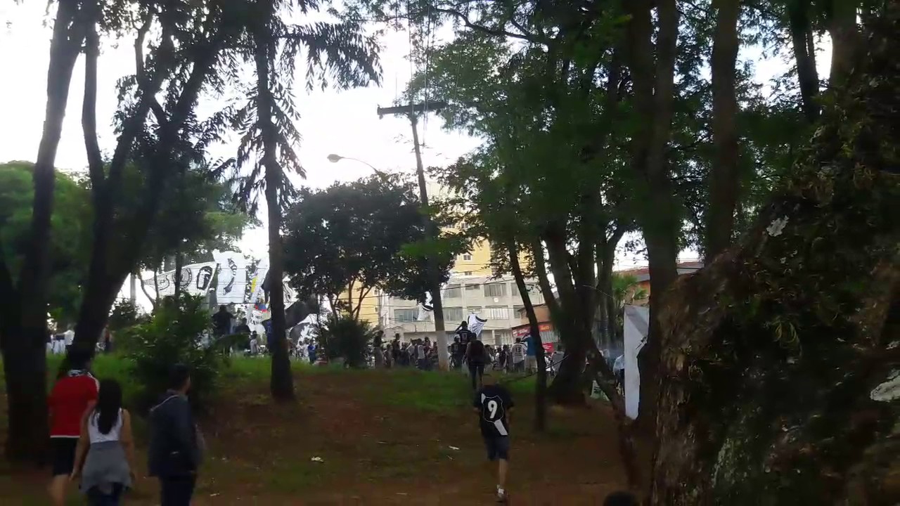 Chegada da torcida Jovem Ponte