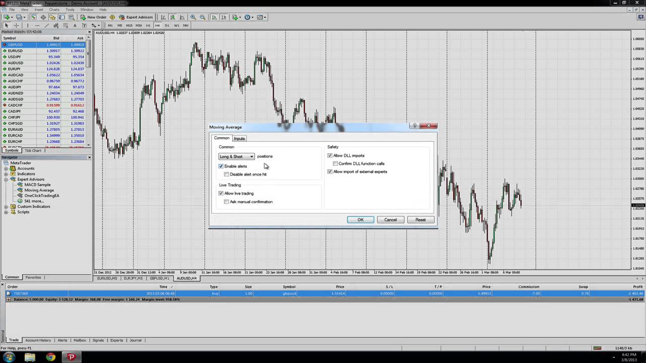 How to add an Expert advisor to MetaTrader 4