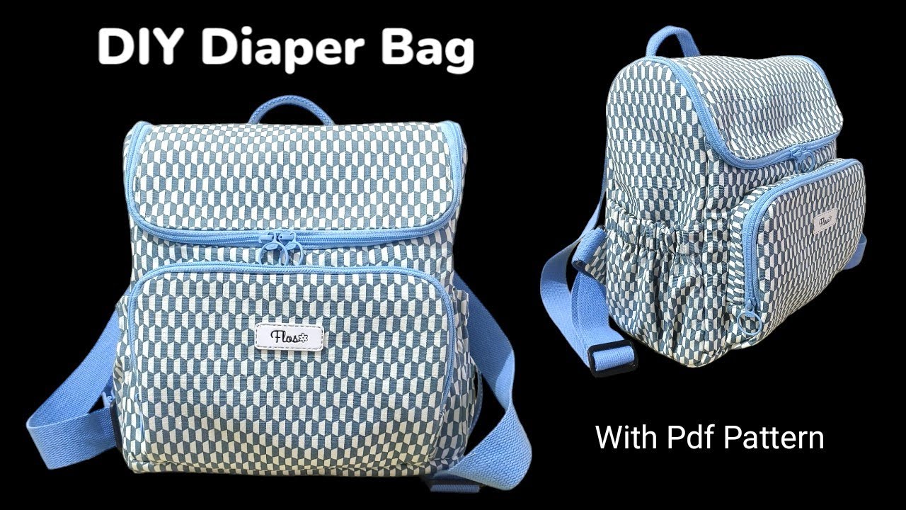 Diaper Bag Tutorial | DIY Diaper Bag | Tutorial Tas Bayi | Free Pdf Pattern | Free Tutorial