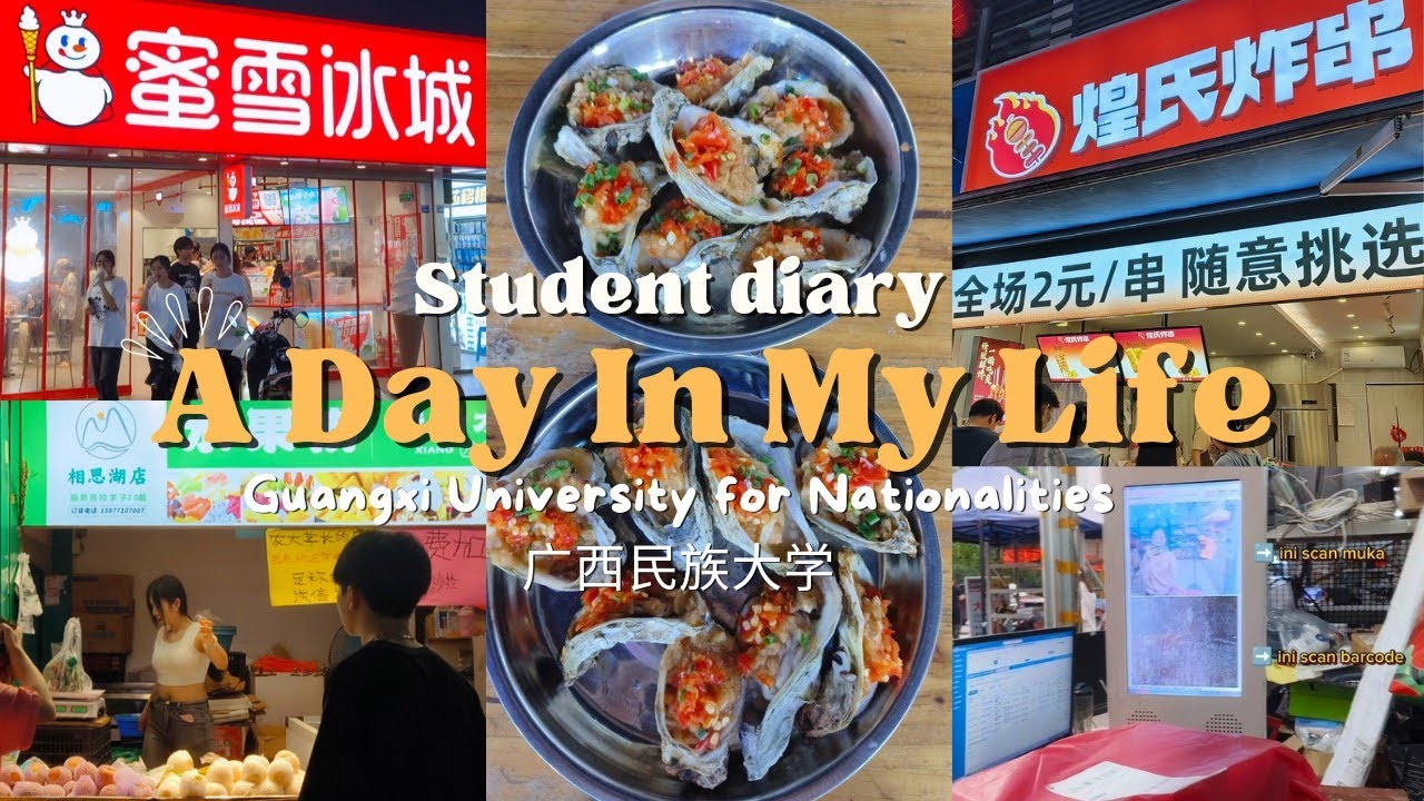 A DAY IN MY LIFE AS STUDENT IN GUANGXI UNIVERSITY FOR NATIONALITIES TIONGKOK 广西民族大学 | INDONESIA