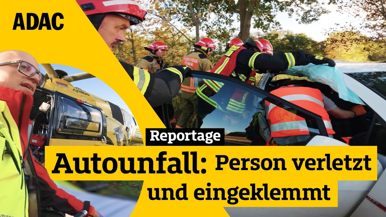 Schwerer Autounfall: Frau auf R&uuml;ckbank eingeklemmt &ndash; gelingt die Rettung? I ADAC im Einsatz