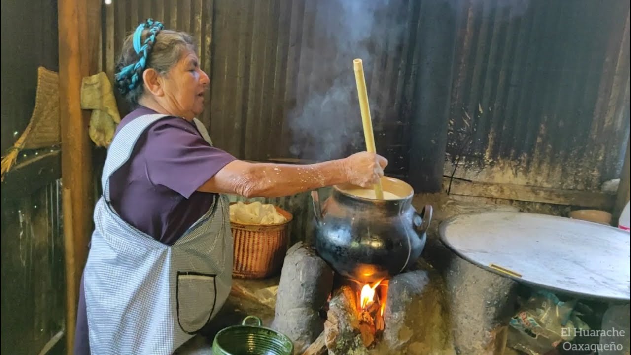 Nicuatole, postre prehispanico preparado por Tia Maria.
