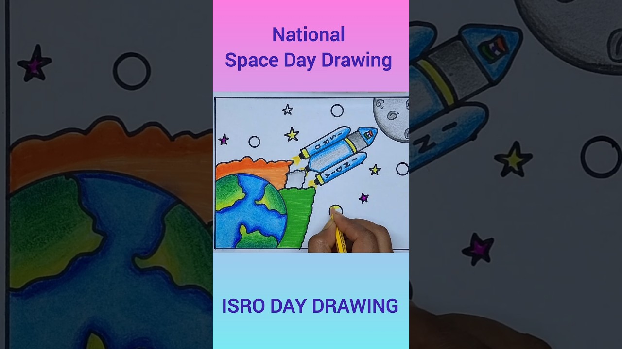 National Space Day Drawing 