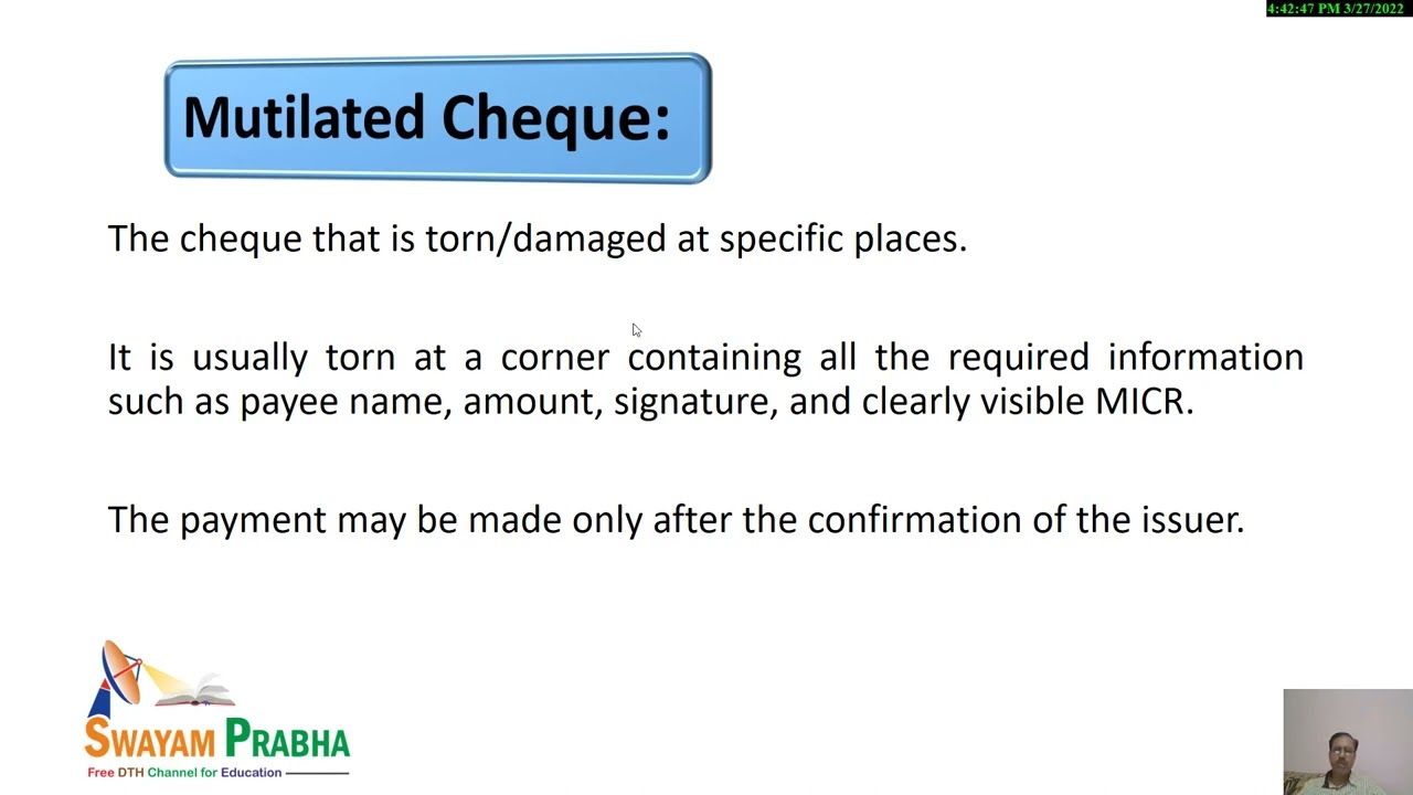 Types, Crossing and Endorsement of Cheques