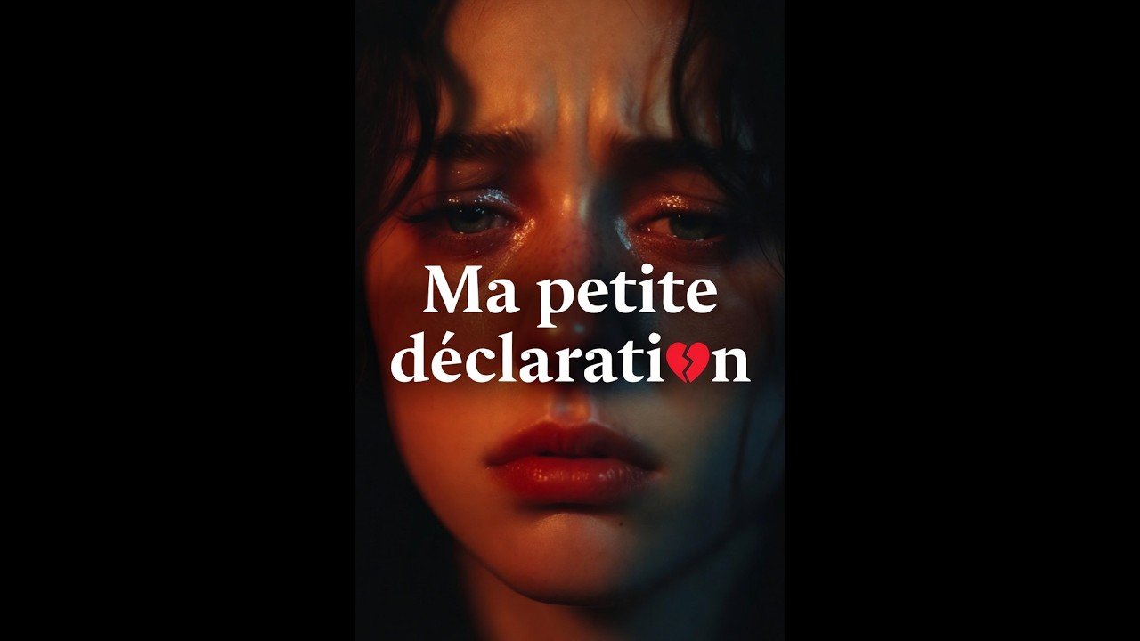 Ma petite déclaration
