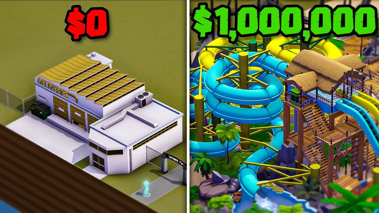 Can I Make $1 MILLION from NOTHING With NO LOANS? | A Parkitect Challenge