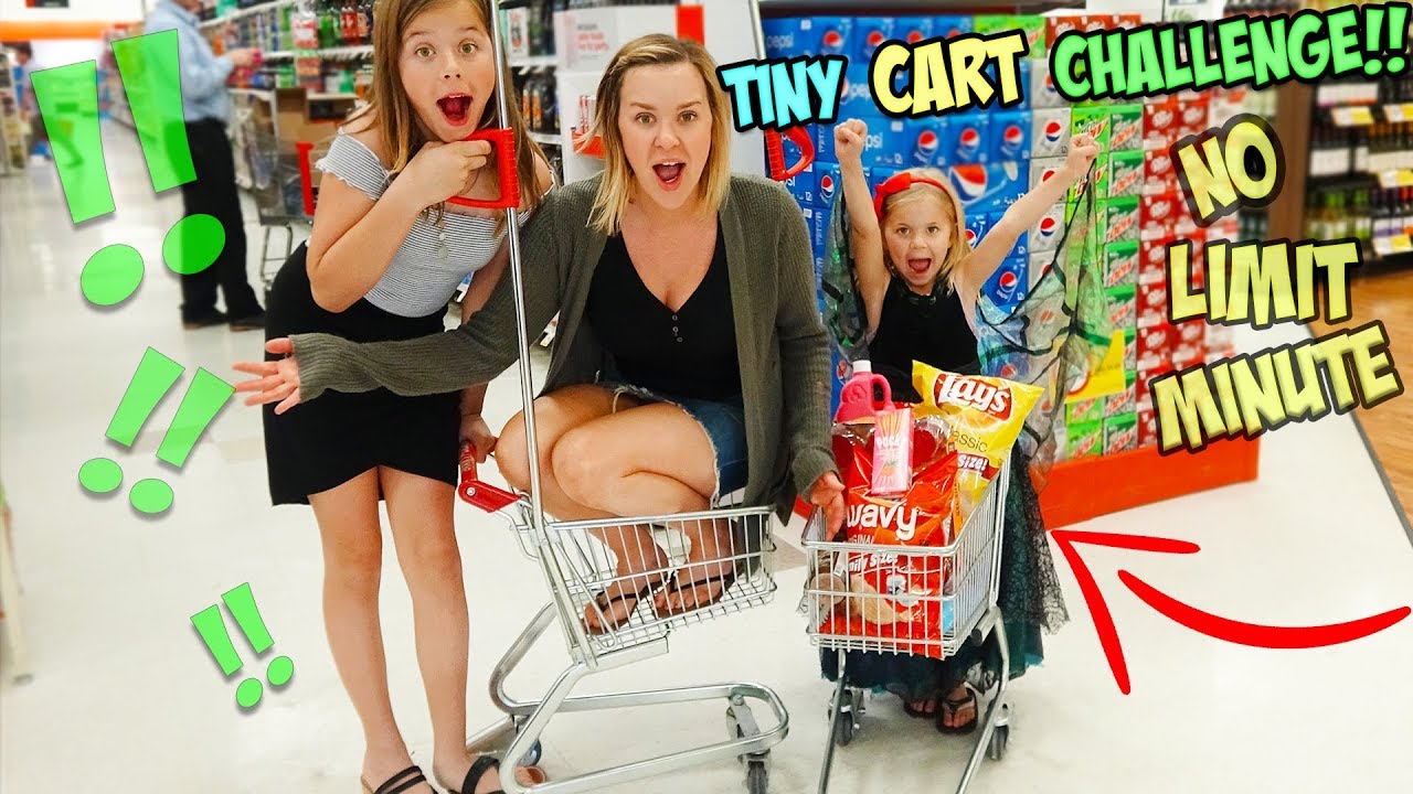 NO LIMIT SHOPPING CHALLENGE!! USING ONLY A TINY CART!!