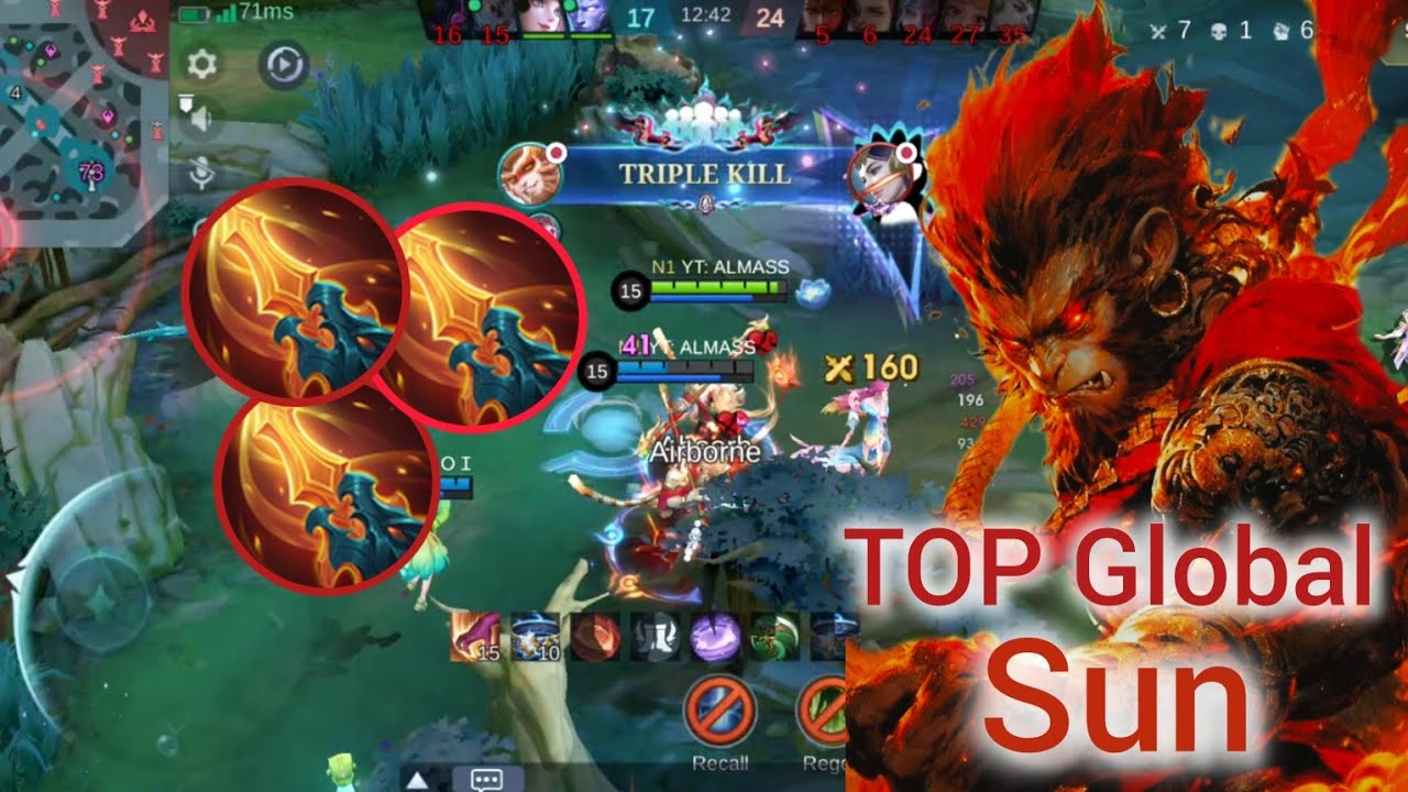 INSANE Sun Jungle Comeback! Best Build & Emblem for Immortal Rank, ALMASS | MLBB