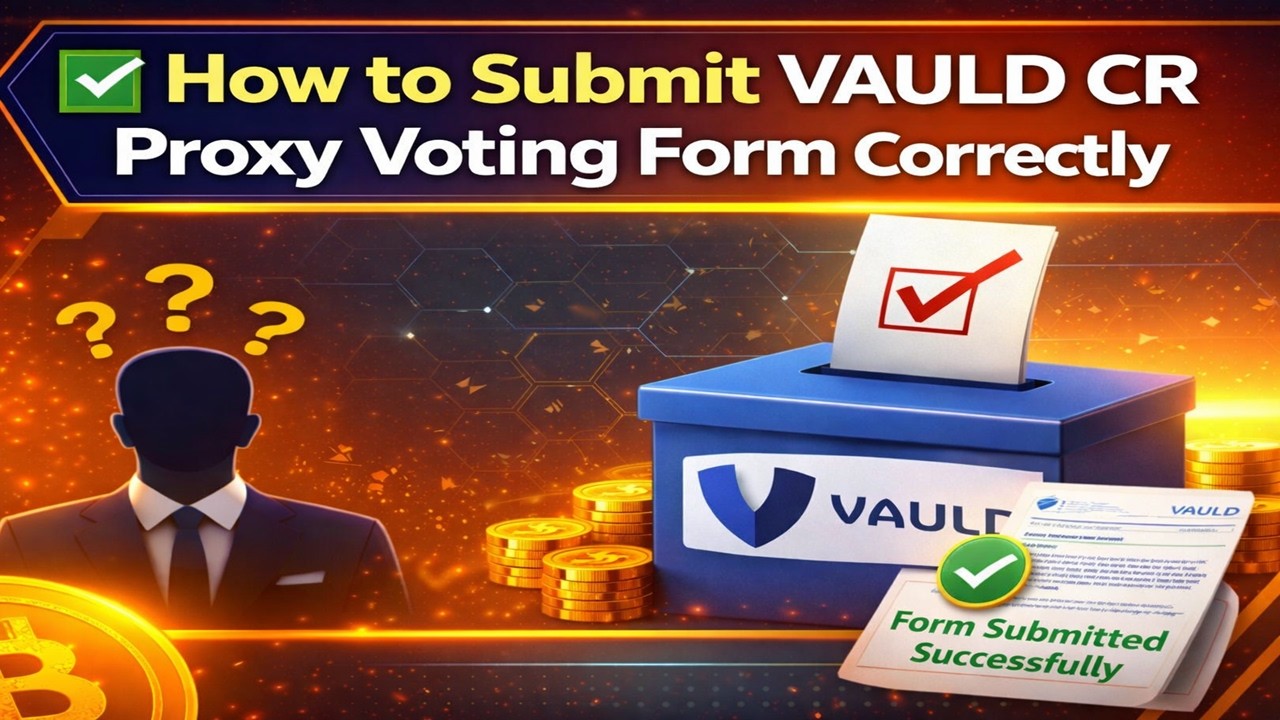 ✅ How to Submit VAULD CR Proxy Voting Form Correctly 📝 | Crypto | #vauld #crypto #wegains