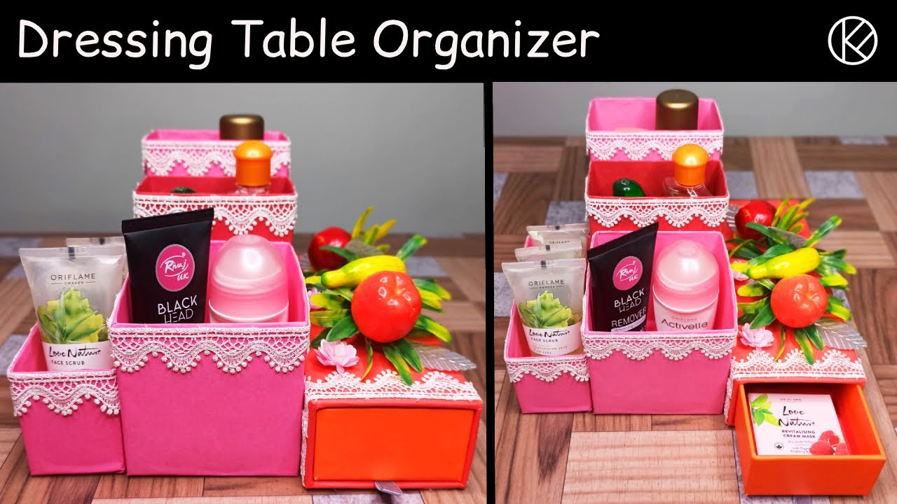 DIY Dressing Table Organizer | Recycling Project | Kauser Fatimah | Arts and Crafts