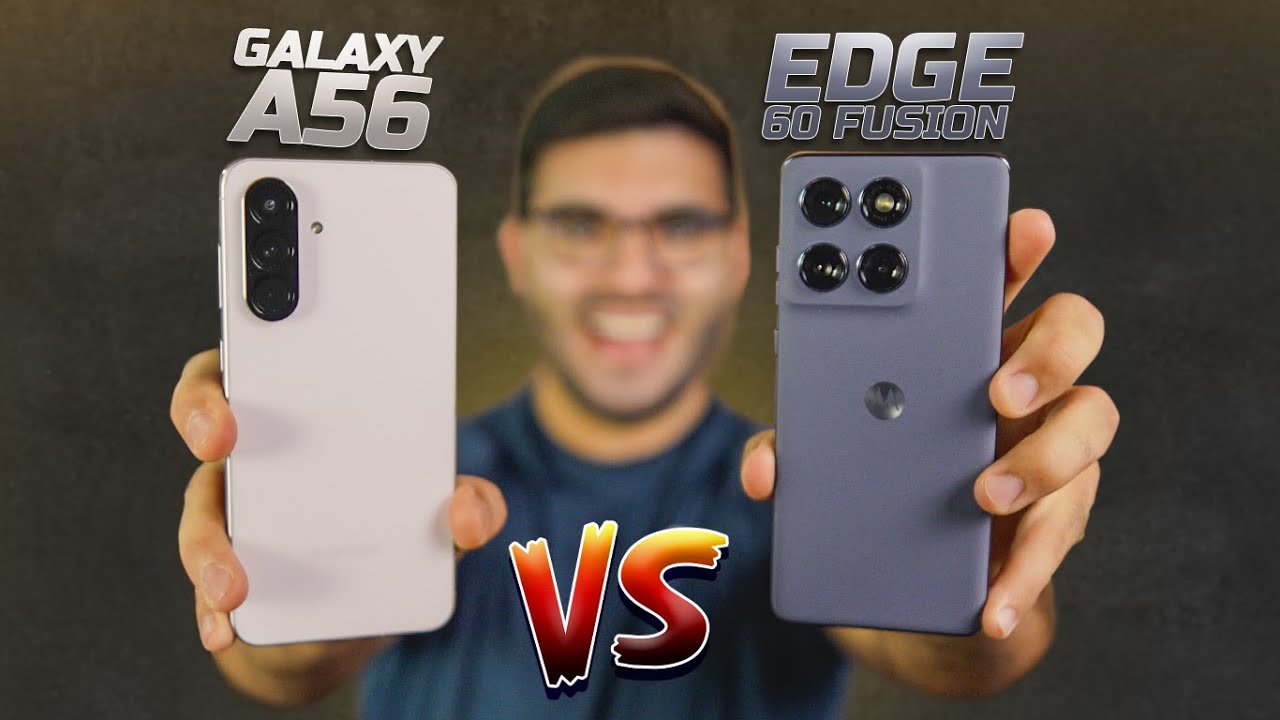 Edge 60 fusion vs Galaxy A56! MOTOROLA ESTÁ MELHOR QUE SAMSUNG? (estou impressionado, comparativo)