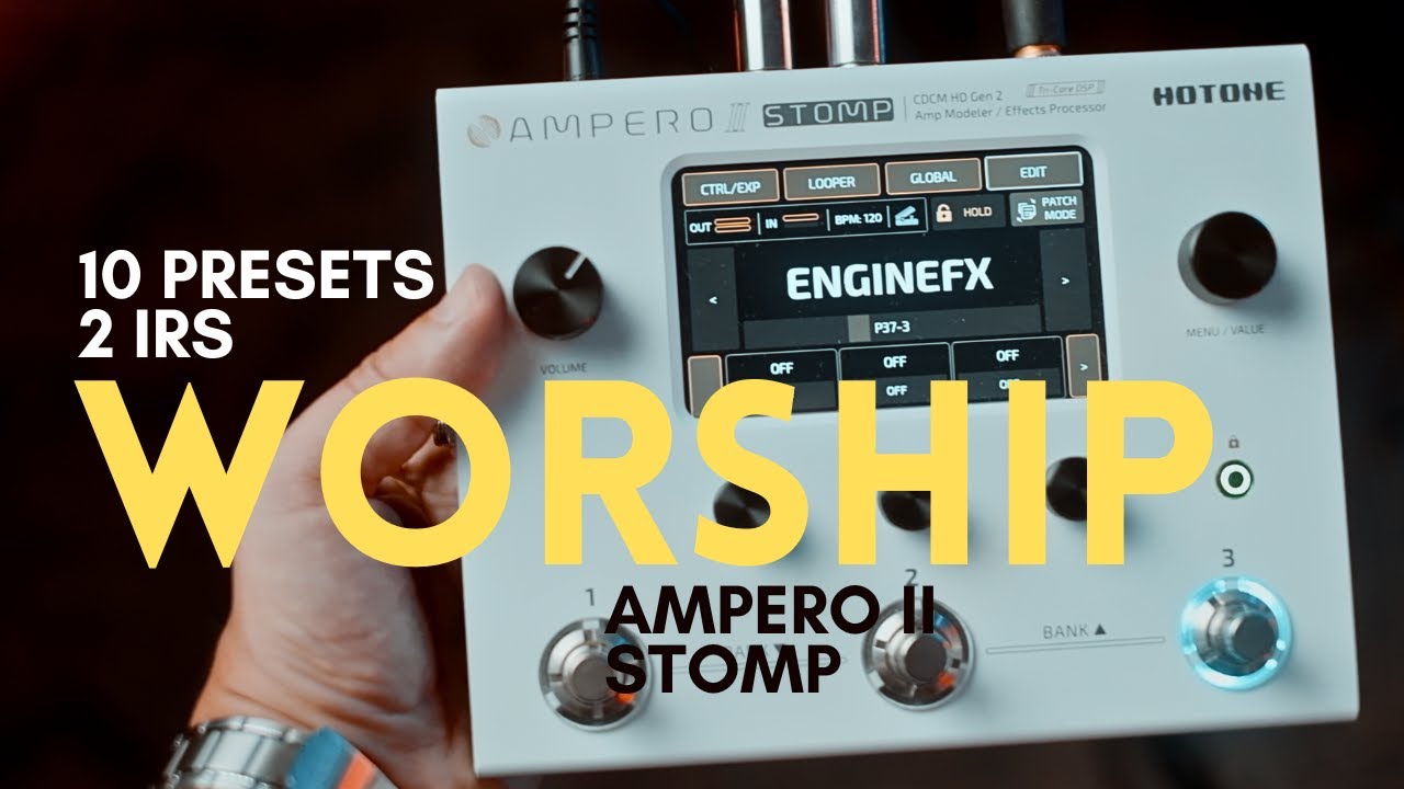 Our Ampero II Stomp by Hotone Worship Pack Is Here! Great Alternative To The HX Stomp.
